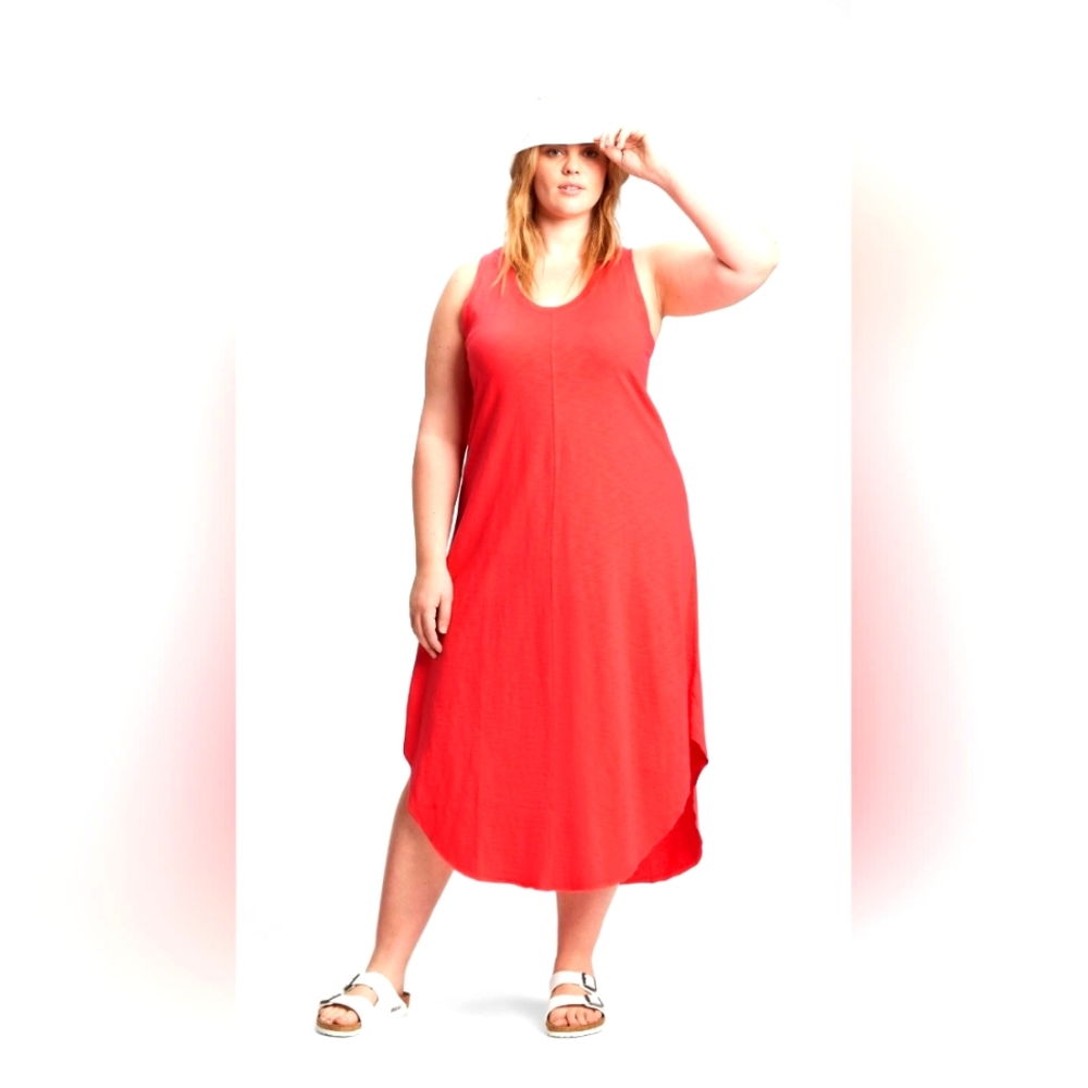 XL Gap U Neck Sleeveless Midi Dress